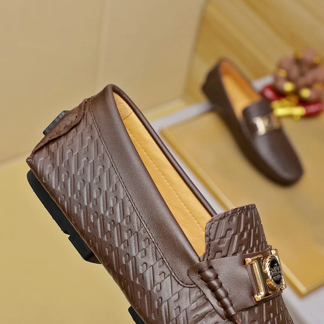 Men's shoes 💰360 🕷🕷【HERMES】The same style as Hermès counters🇨🇳Classic slip-on shoes 1:1 mold opening💯Original quality🍓Using imported first-layer cowhide🍅Pigskin lining🌶🌶Super high-end men's leather shoes🇨🇳Solid and stable Very special🍇2 colors, optional! Code number 38-45……
